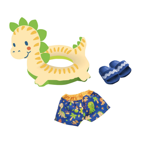 Set da nuoto per bambole Heless Dino, 35-45 cm
