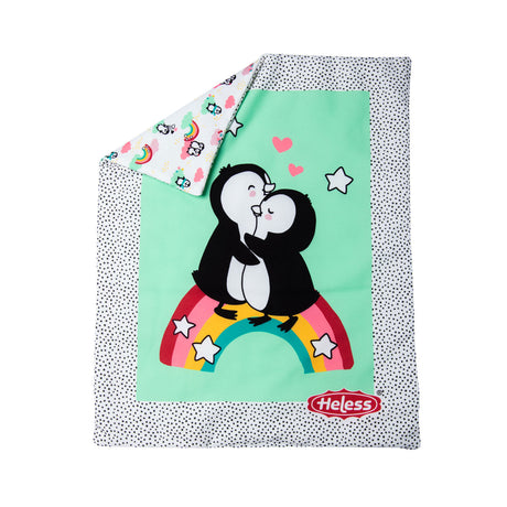 Coperta per bambola del pinguino Heless con cuscino