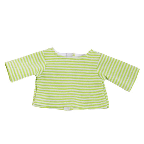 Salopette da bambola Heless con camicia a righe bunny lou, 28-35 cm