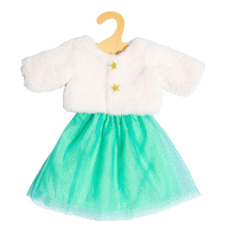 Giacca per bambola in peluche Heless con gonna, 28-35 cm