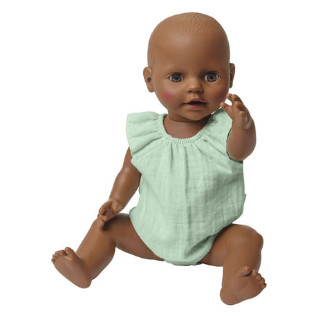 Body per bambola Heless verde menta con volant, 28-35 cm