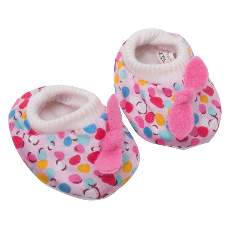 Scarpette per neonati per bambole Heless a pois, 28-35 cm