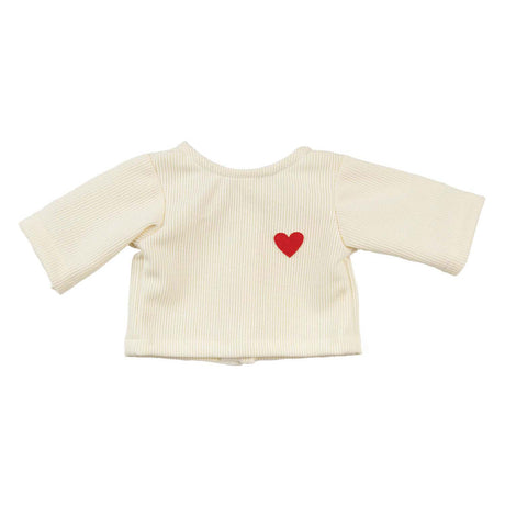 Pantaloni di velluto a coste per bambole Heless, coriandoli a cuore, 28-35 cm
