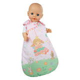 Sacco nanna per bambole Heless principessa Emily 28-35 cm rosa principessa della nanna.