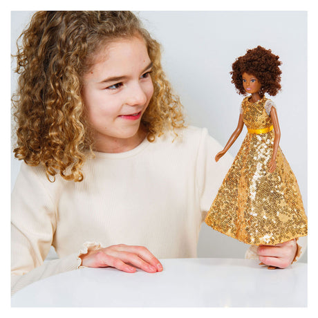 Abito Heless con paillettes Goldstar per bambole fashion - 29 cm