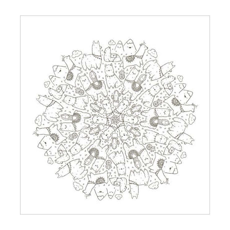 Divertimento da colorare con mandala kawaii Delta
