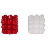 Candela a bolle Ootb cuore 6x6 cm