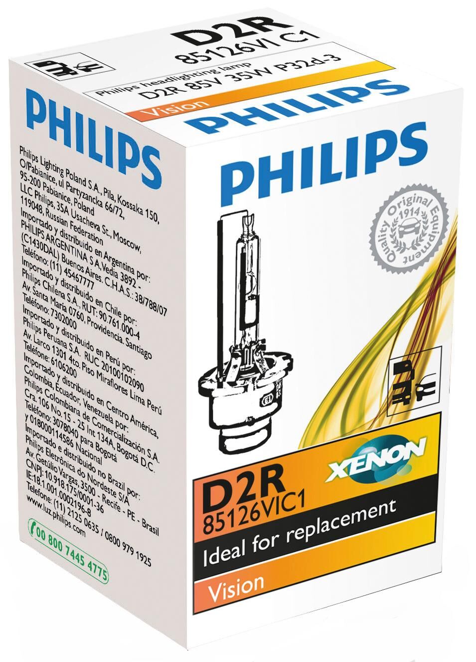 Lampada frontale Philips xenon vision d2rvision c1
