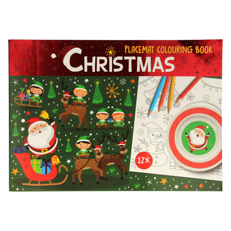 Tovaglietta per libro da colorare Wins Holland Natale, 12 pz.