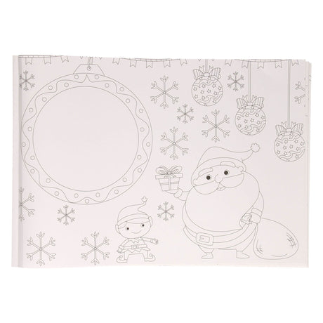 Tovaglietta per libro da colorare Wins Holland Natale, 12 pz.
