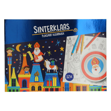 Tovagliette Wins Holland libro da colorare Sinterklaas, 12 pz.