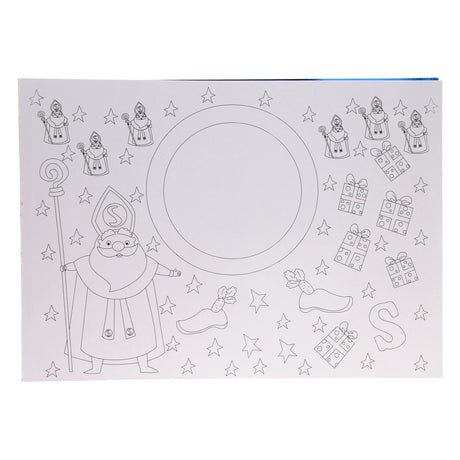 Tovagliette Wins Holland libro da colorare Sinterklaas, 12 pz.