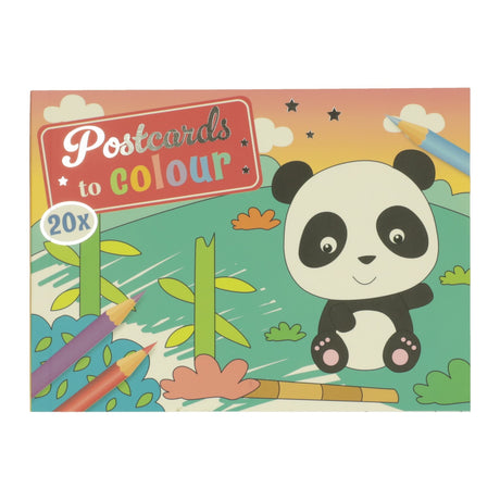 Vince cartoline dell'Olanda da colorare con animali selvatici