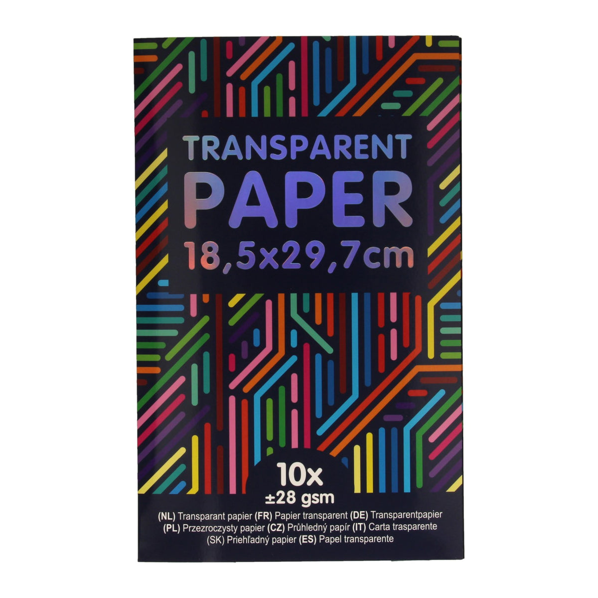 Vince la carta trasparente olandese colorata, 10st.