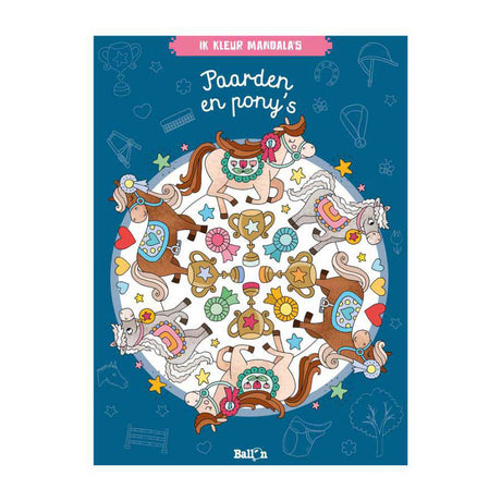 Vince l'Olanda Colore mandala cavalli e pony - libro da colorare