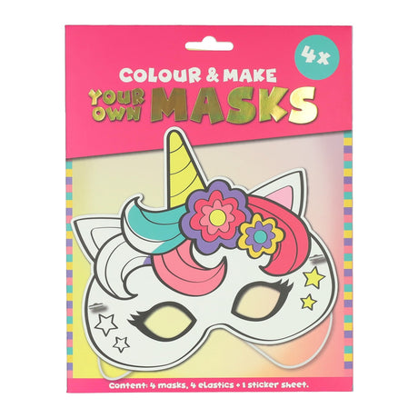 Colora la tua maschera 4 assortiti | 4 pezzi