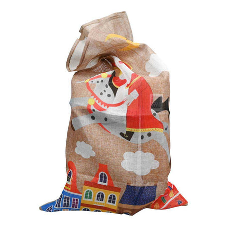 Vince la borsa di iuta Olanda Sinterklaas 80x50cm