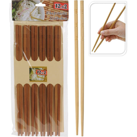 Eccellenti bacchette per la casa, set di bacchette di bambù da 12 paia