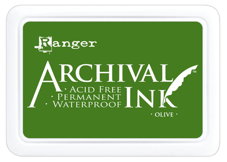 Ranger ink ranger • tampone di inchiostro d'archivio oliva