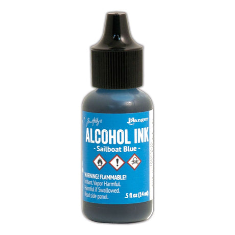 Inchiostro ranger ranger • tim holtz inchiostro alcolico barca a vela blu 14ml