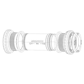 Kit distanziale Sram movimento centrale dub mtb strada