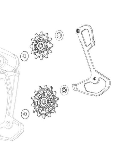 Kit copertura abdeckung Sram xx SL deragliatore posteriore.