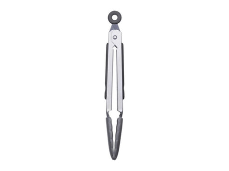 Pinza da servizio Westmark, con ciotole in silicone e manici in gomma, lunghezza: 27 cm, silicone plastico in acciaio inossidabile, silicone classico midi, nero argento, 16172270