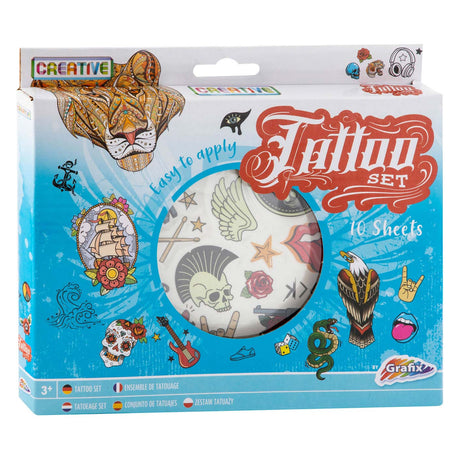 Set tatuaggio Grafix blu