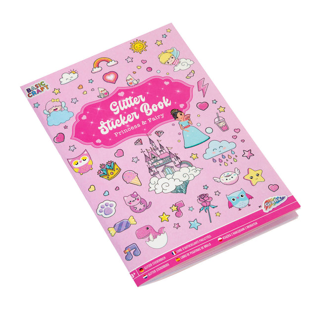 Libro di adesivi glitterati Creative Craft Group A5 - rosa