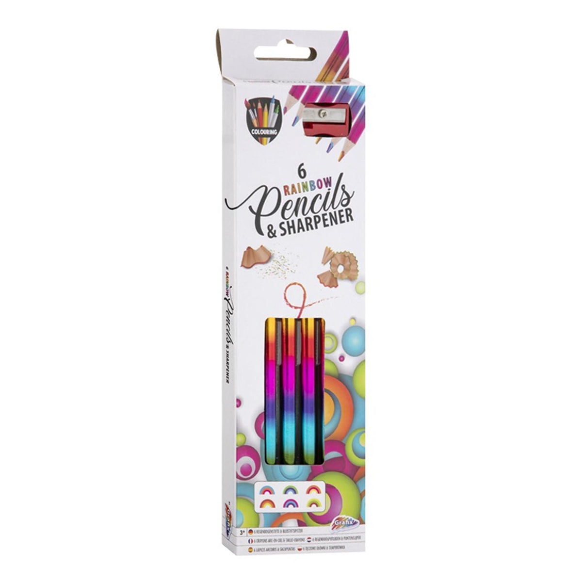 Matite Grafix con temperamatite arcobaleno