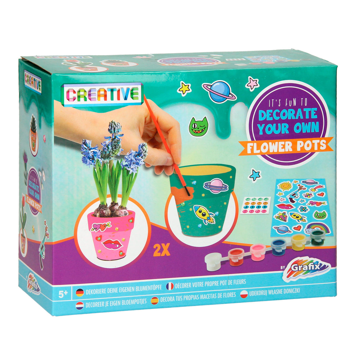 Grafix decora i tuoi vasi di fiori