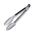 Pinza per griglia + pinza per servire Westmark, con estremità in acciaio inossidabile e manici in gomma, lunghezza: 20 cm, plastica in acciaio inossidabile, mini speciale classica, nero argento, 16232270