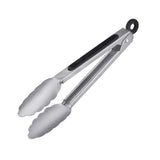 Pinza per griglia + pinza per servire Westmark, con estremità in acciaio inossidabile e manici in gomma, lunghezza: 20 cm, plastica in acciaio inossidabile, mini speciale classica, nero argento, 16232270
