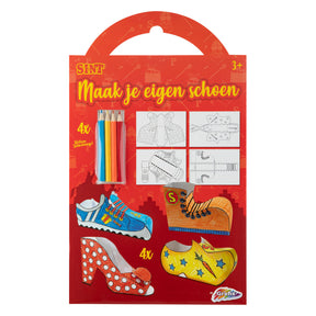 Set artigianale Grafix Sinterklaas: crea la tua scarpa 4 disegni + 4 matite