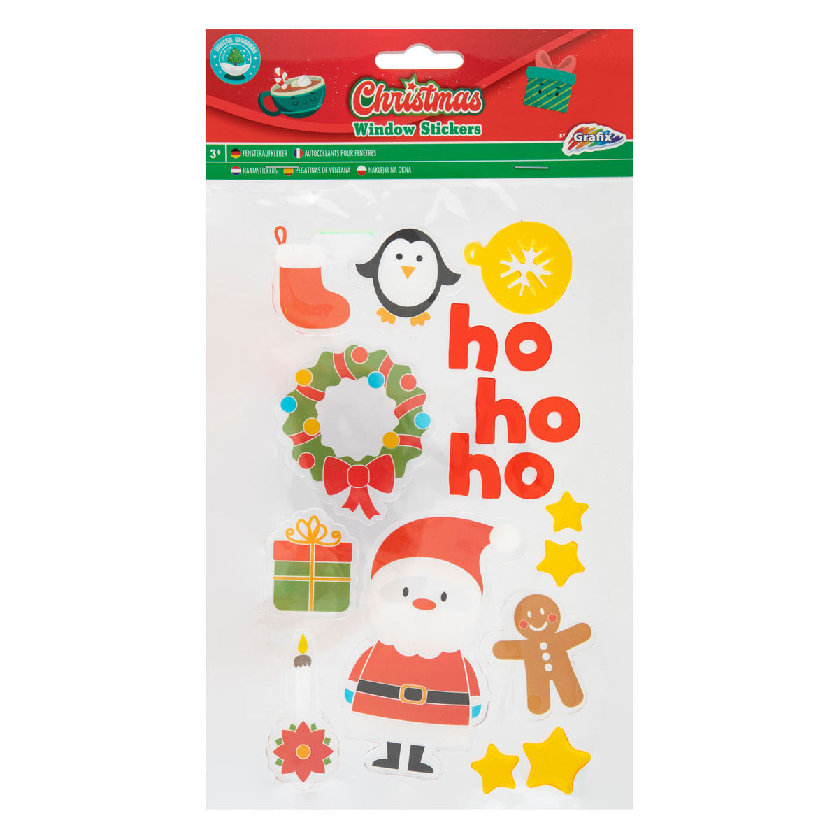 Adesivi per finestre di Natale di gruppo creativo artigianale