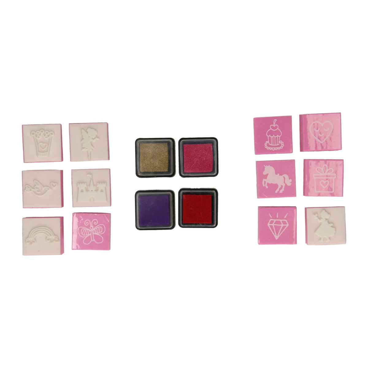 Set di timbri in schiuma Grafix - rosa