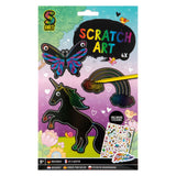Il gruppo di artigianato creativo crea la tua ragazza scratch art
