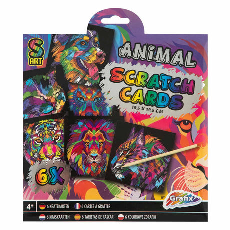 Gratta e vinci per gruppi di artigianato creativo, 6 pezzi. - animali