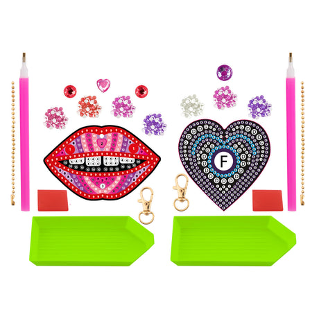 Realizzare il portachiavi con pittura con diamanti Besties