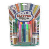 Set di decorazioni per glitter di gruppo di artigianato creativo, 17dlg.