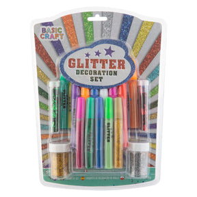 Set di decorazioni per glitter di gruppo di artigianato creativo, 17dlg.