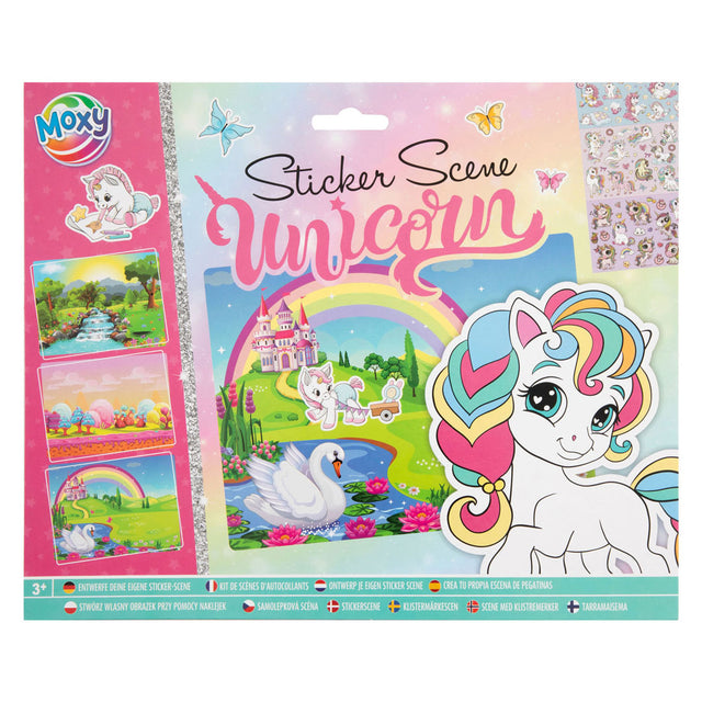 Gruppo di artigianato creativo progetta la tua scena adesiva - unicorno
