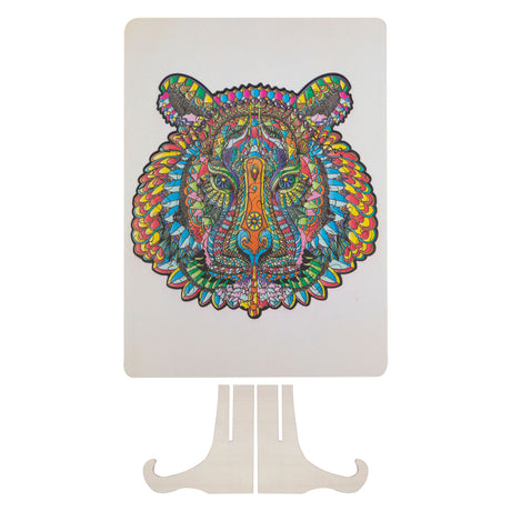Puzzle in legno senza marchio senza marchio con figura di tigre - 130 pezzi