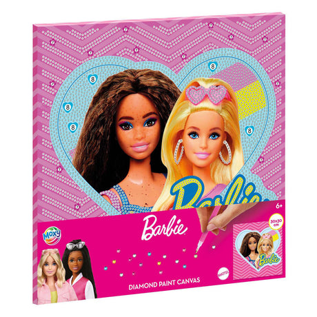 Barbie con pittura su tela con diamanti Moxy