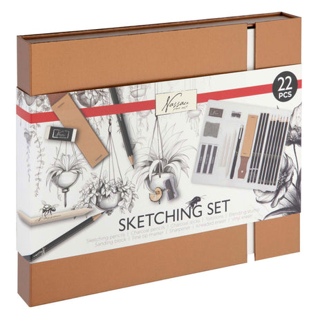 Set per acquerello Nassau Creative Craft Group, 22 pezzi.