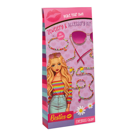 Set di accessori per gioielli Besties, cordino per occhiali con braccialetto
