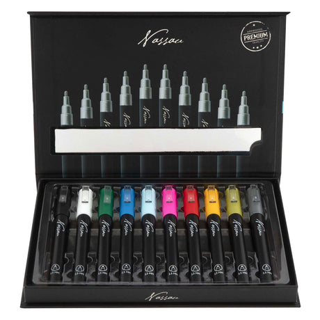 Set pennarelli acrilici Nassau fine art Nassau - 10 pz.