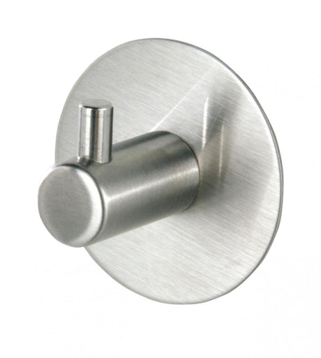 Gancio adesivo rinoceronte tigre 40x40x20mm in acciaio inox spazzolato