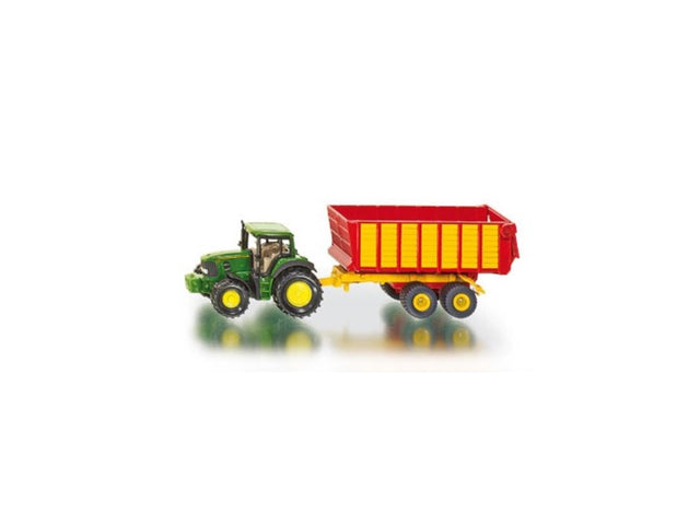 Siku 1650 John Deere con rimorchio per insilato