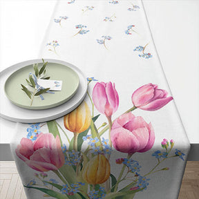 Runner da tavola Ambiente bouquet di tulipani 40x150cm
